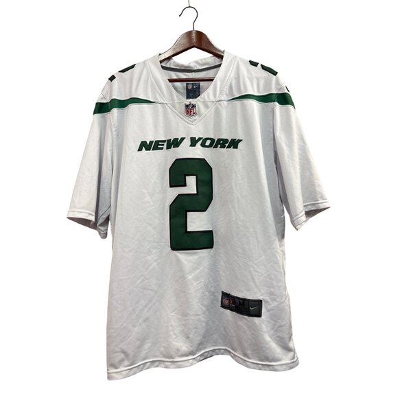 New York Jets Zach Wilson #2 NFL Jersey White & Green Mens M - Picture 1 of 6